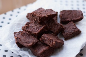 Gezonde brownie rauw