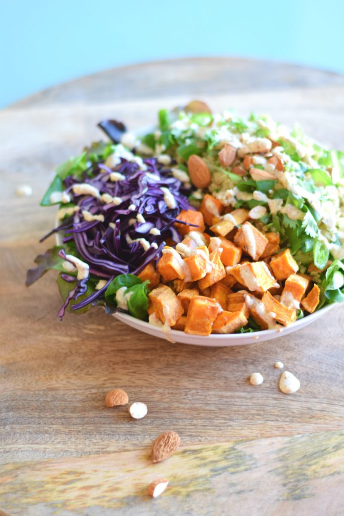 quinoa salade met zoete aardappel 1 - Anniepannie.nl