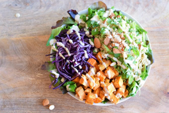 quinoa salade met zoete aardappel - Anniepannie.nl