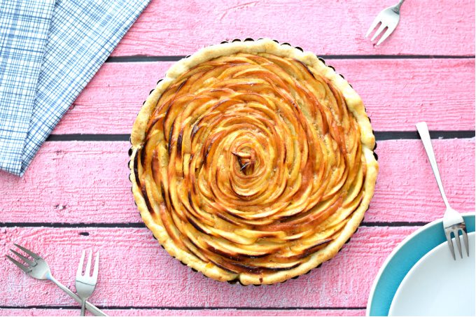 Franse appeltaart in de vorm van een roos - Anniepannie.nl