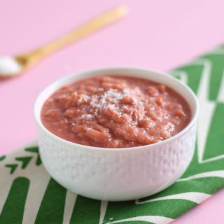 Rabarbercompote met kokos en sinaasappel - Anniepannie.nl