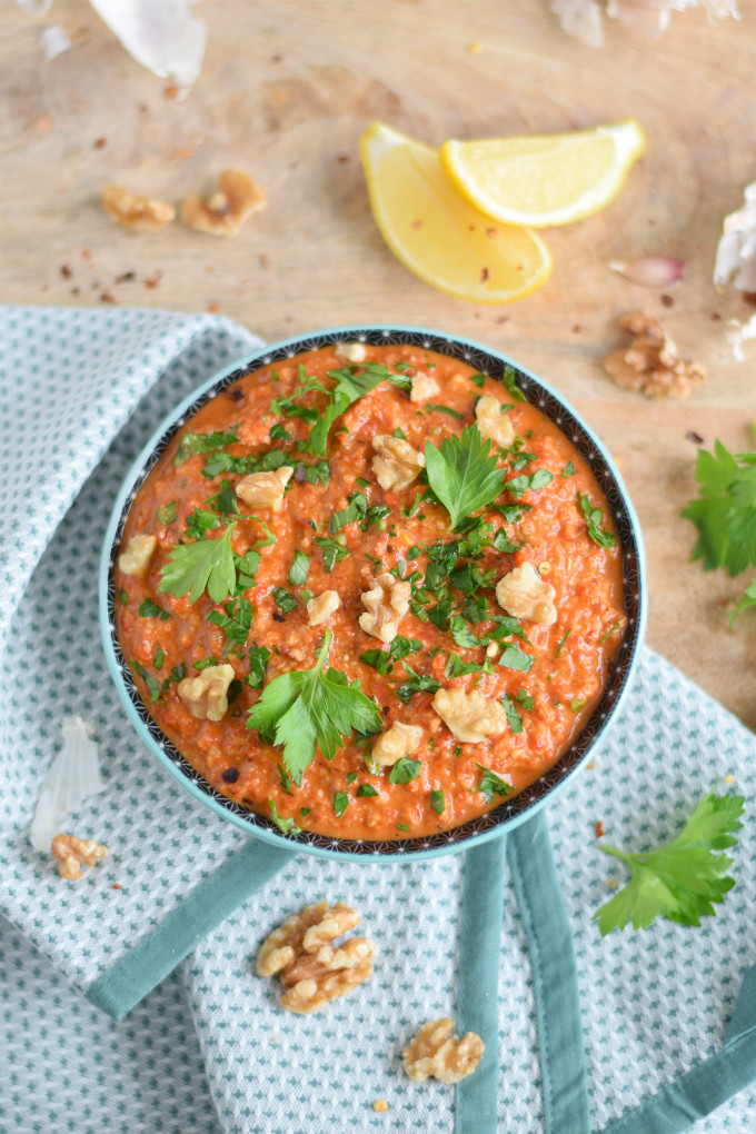 Muhammara - Libanese spread van paprika en walnoot - Anniepannie.nl