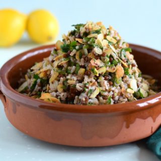 Rijstsalade met ingelegde citroen - Anniepannie.nl