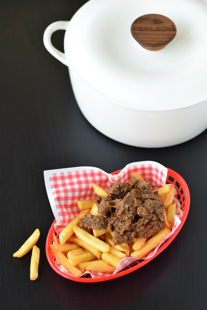 Vlaams stoofvlees met friet en mayo - Anniepannie.nl