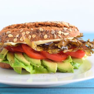 Vegan BLT met avocado en zeewierbacon - Anniepannie