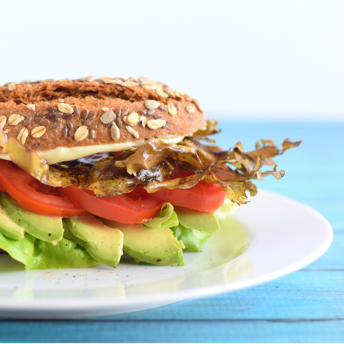 vegan blt met zeewierbacon en avocado - Anniepannie