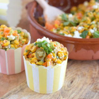 Mexicaanse maissalade Esquites - Anniepannie