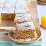 Blondies met sinaasappel en lavendel