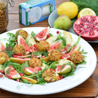 Salade met vijgen geitenkaas appel en pistache - Anniepannie