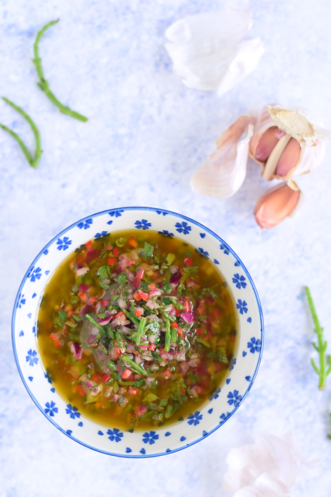 Chimichurri met zeekraal - Anniepannie.nl