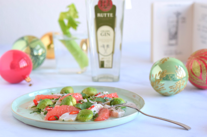 Ceviche van zeebaars met gin en grapefruit - Anniepannie