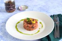 vegan steak tartare met peterselieolie - anniepannie