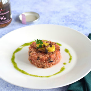 vegan steak tartare met peterselieolie - anniepannie
