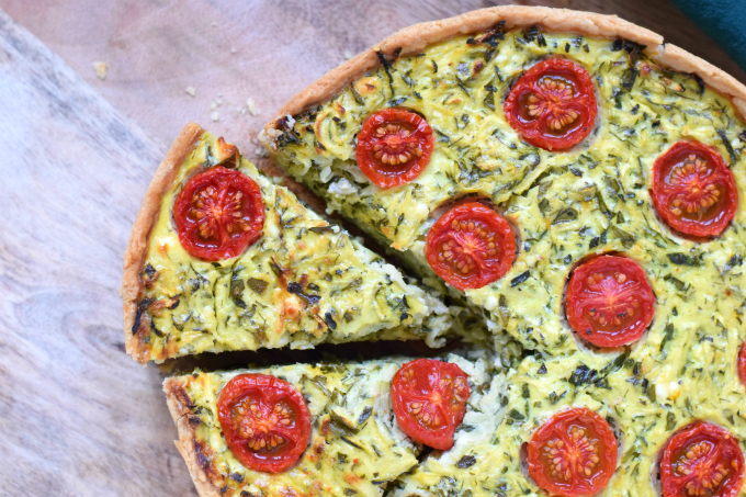 courgette quiche met feta - ANNIEPANNIE