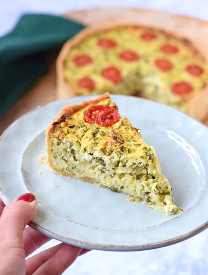 courgette quiche met feta en kruiden - ANNIEPANNIE