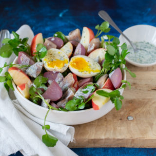 Salade met waterkers en haring ANNIEPANNIE-2