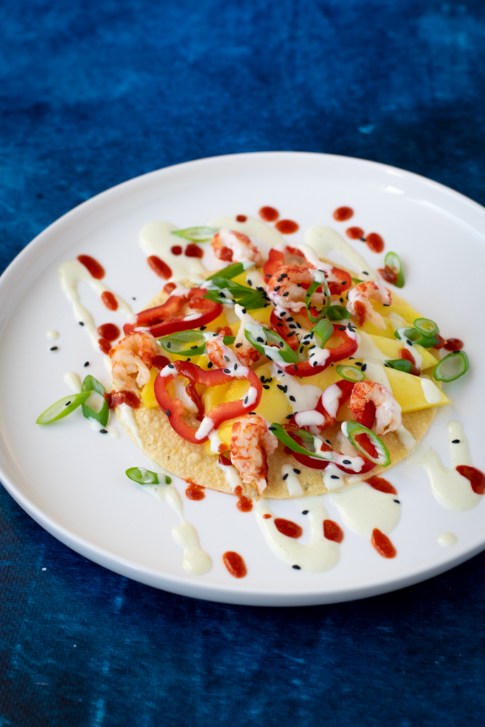 Loaded papadum met mango - ANNIEPANNIE