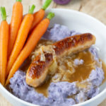 bangers and mash recept met worteltjes - Anniepannie.nl