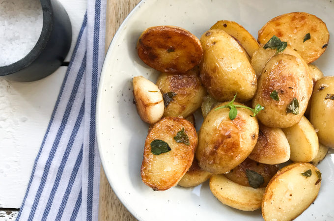 Krokante aardappeltjes uit de koekenpan
