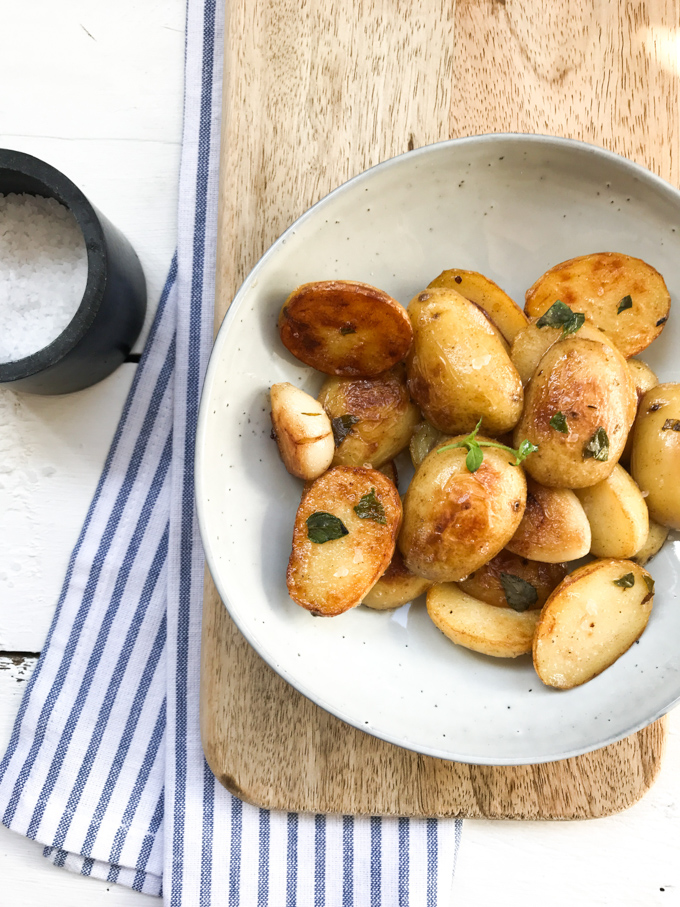 Krokante aardappeltjes uit de koekenpan