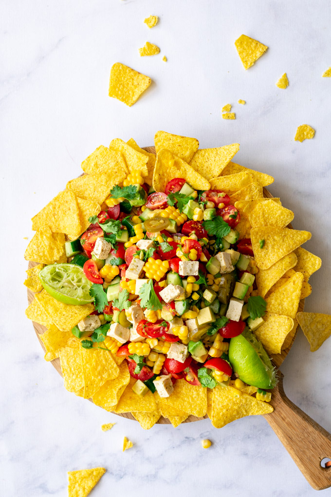 Mexicaanse salade met nacho's - ANNIEPANNIE