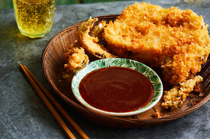 Vegan katsu curry van bloemkool