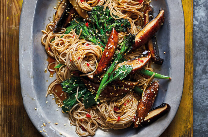 Teriyaki noedels met portobello en broccoli - ANNIEPANNIE