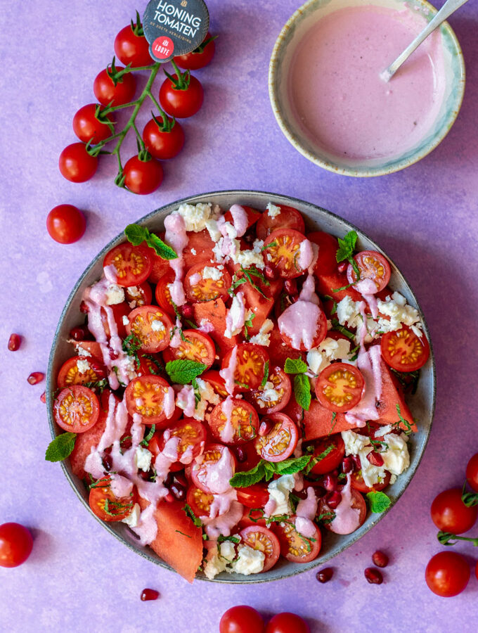 Watermeloensalade-met-tomaatjes-ANNIEPANNIE-1