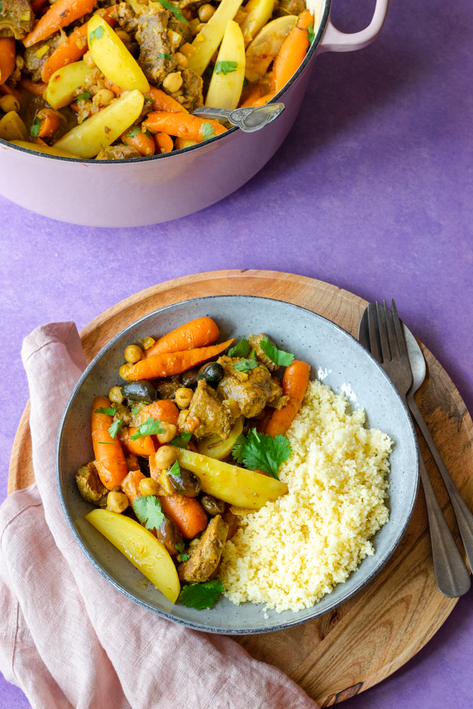 Tajine met rundvlees en ingelegde citroen - ANNIEPANNIE