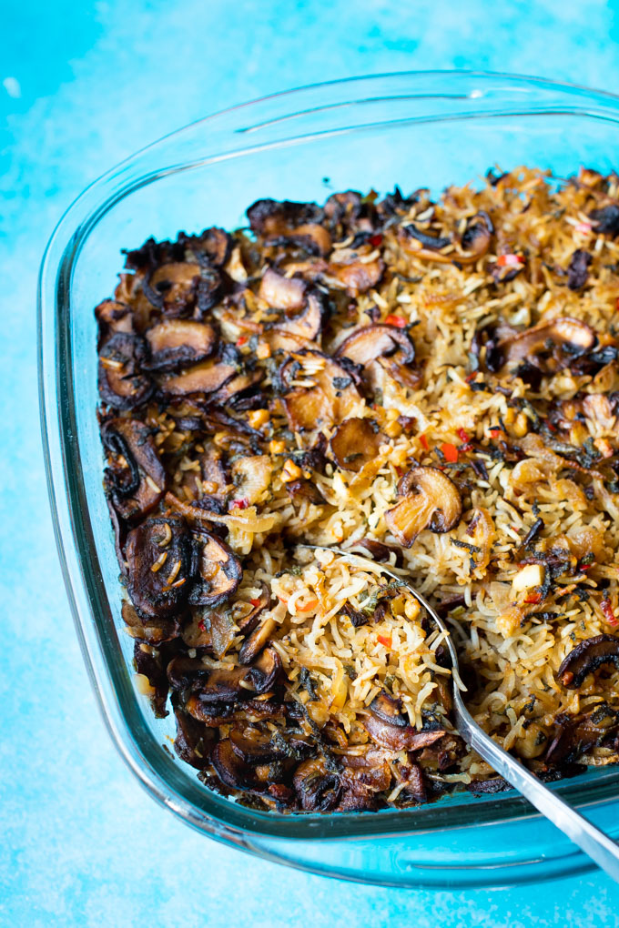 Rijstschotel met champignons en feta - ANNIEPANNIE