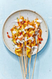 Sate van mango | Mango saté - Foto Remko Kraaijeveld