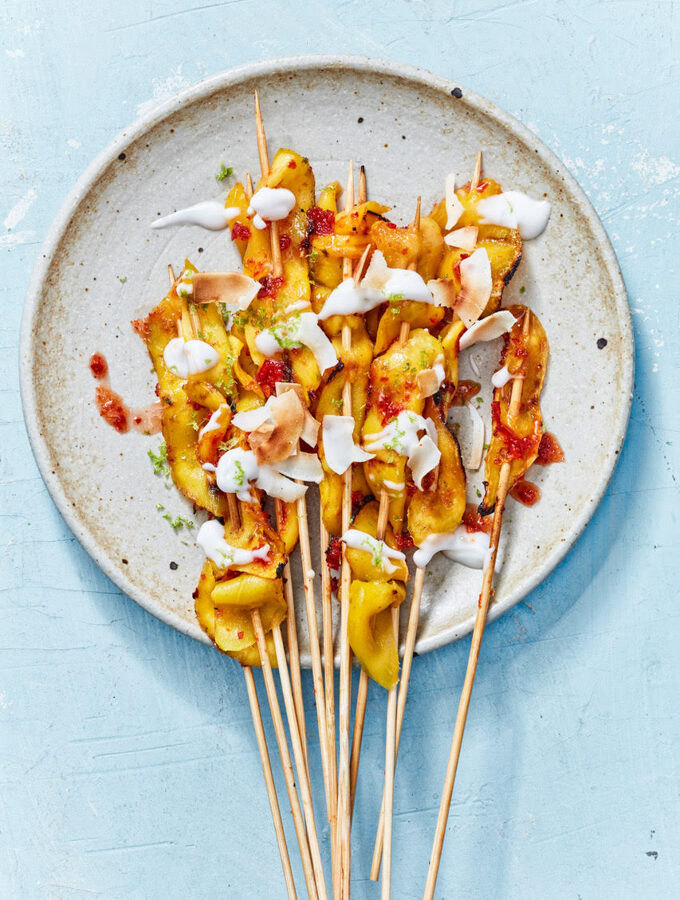 Sate van mango | Mango saté - Foto Remko Kraaijeveld