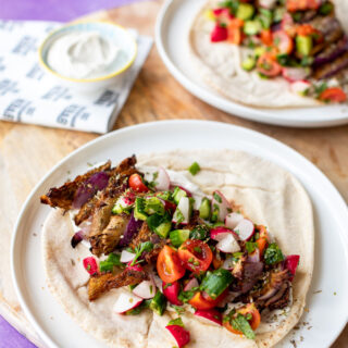 Oesterzwammen kebab met yoghurtsaus - ANNIEPANNIE